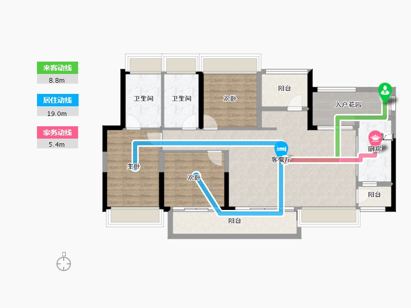 广东省-江门市-方圆鹤山云山诗意-110.98-户型库-动静线