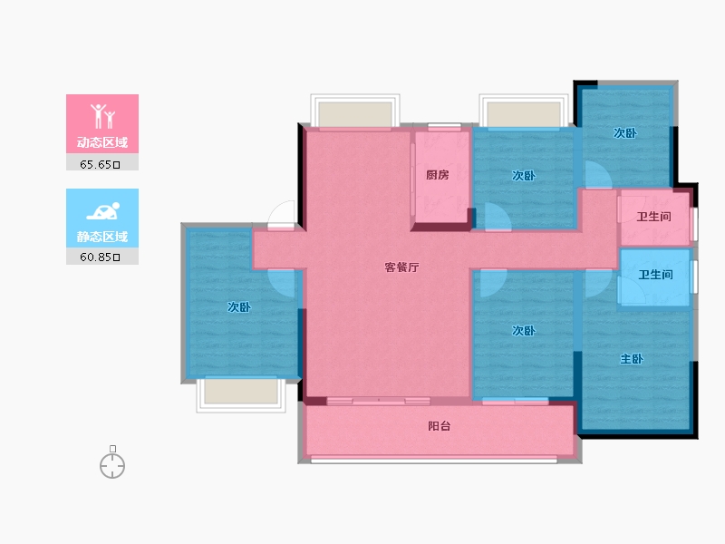 江西省-宜春市-华硕春江月-114.11-户型库-动静分区