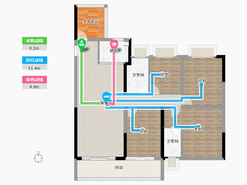 广东省-清远市-卧龙五洲世纪城-116.96-户型库-动静线