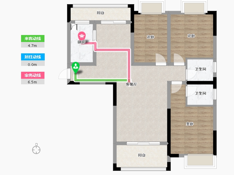 江西省-赣州市-时代华府-116.90-户型库-动静线