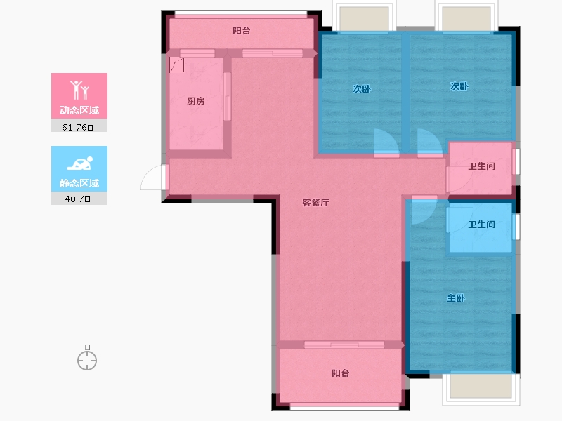 江西省-赣州市-时代华府-116.90-户型库-动静分区