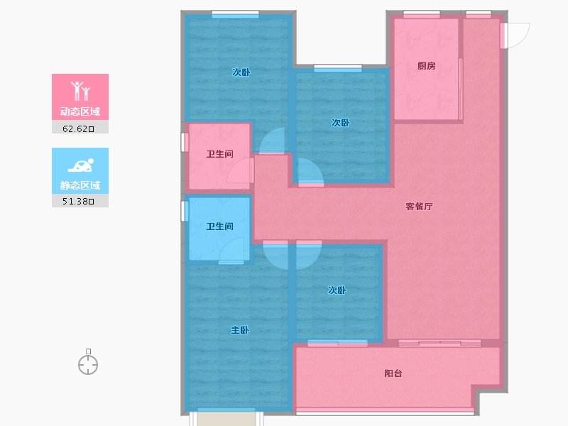 广西壮族自治区-北海市-曲江新鸥鹏北海教育城-101.84-户型库-动静分区