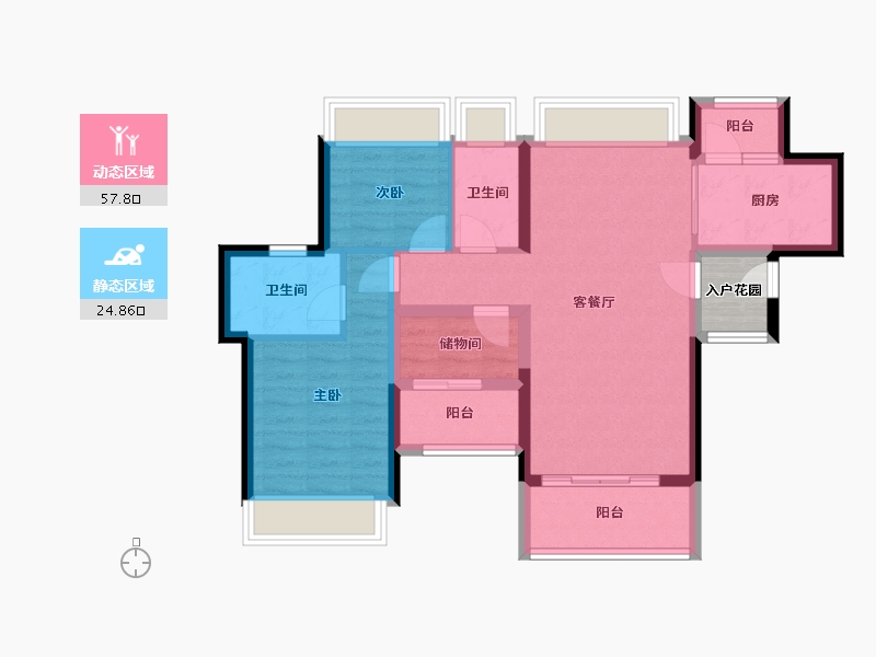 广东省-江门市-嘉华新都汇-75.48-户型库-动静分区