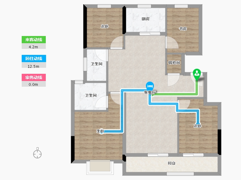 浙江省-湖州市-安吉慢谷-100.21-户型库-动静线