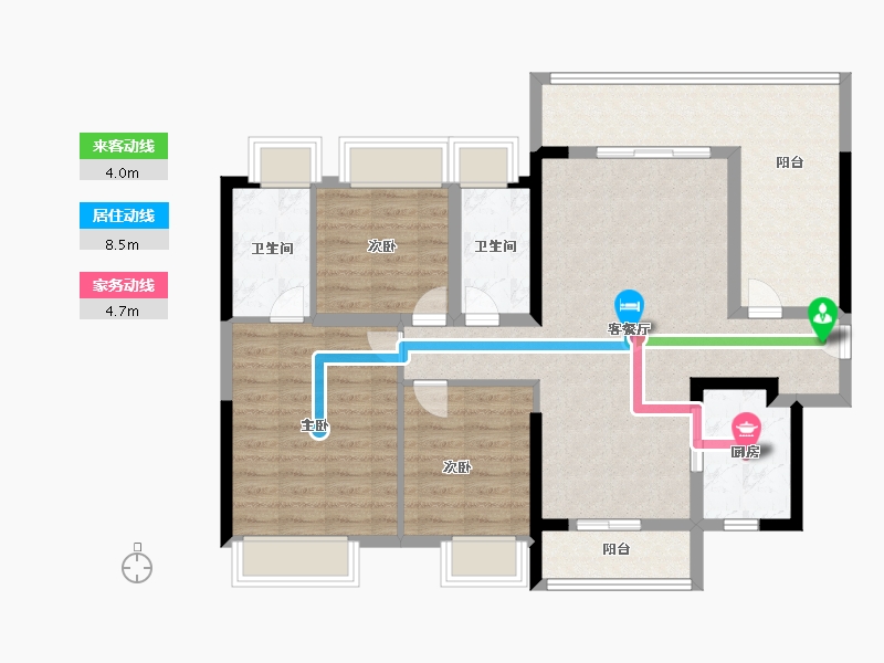 广东省-江门市-怡福新方盛·天睿-99.00-户型库-动静线