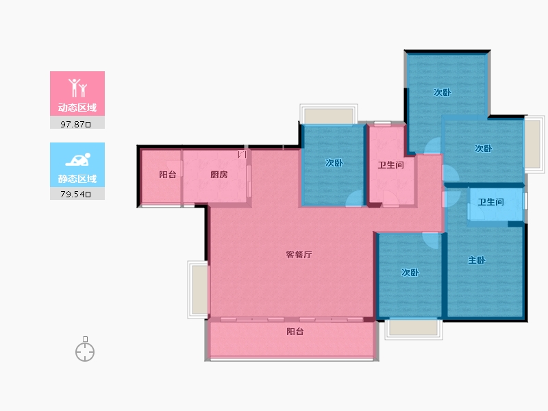 江西省-宜春市-天秀湾-159.96-户型库-动静分区