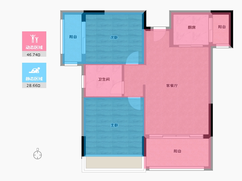 广东省-清远市-远天世纪城-68.01-户型库-动静分区