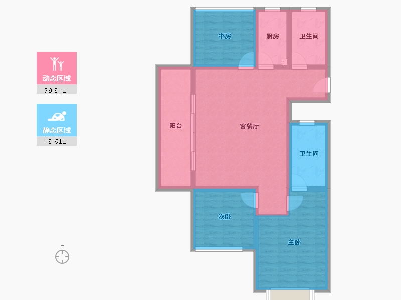 广西壮族自治区-北海市-北海•花漾里-91.73-户型库-动静分区