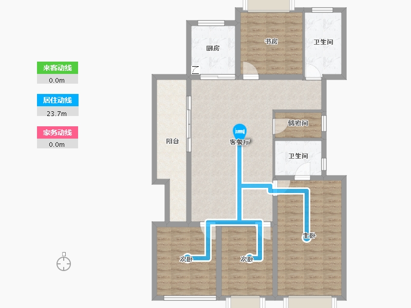 广西壮族自治区-北海市-北海•花漾里-111.12-户型库-动静线