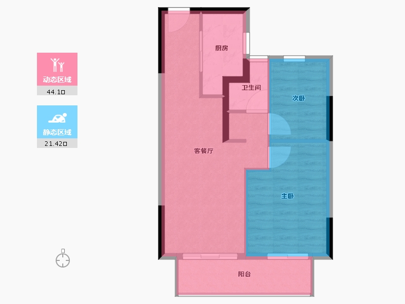 福建省-三明市-永嘉天地翰林府-59.20-户型库-动静分区