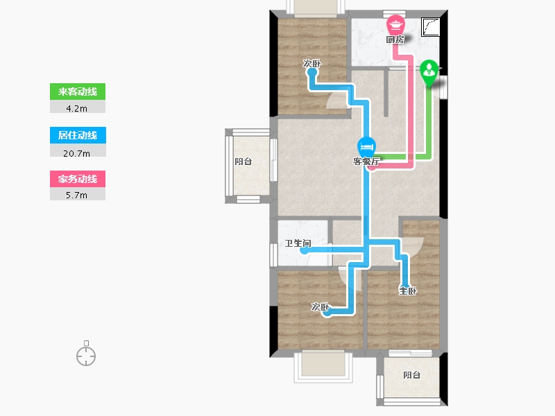 福建省-三明市-永嘉天地翰林府-59.20-户型库-动静线