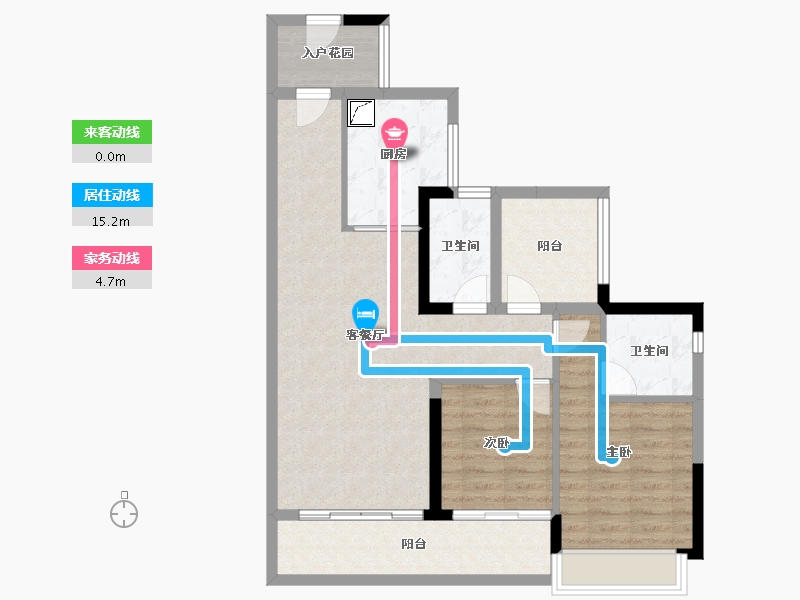 广东省-江门市-方圆鹤山云山诗意-84.58-户型库-动静线