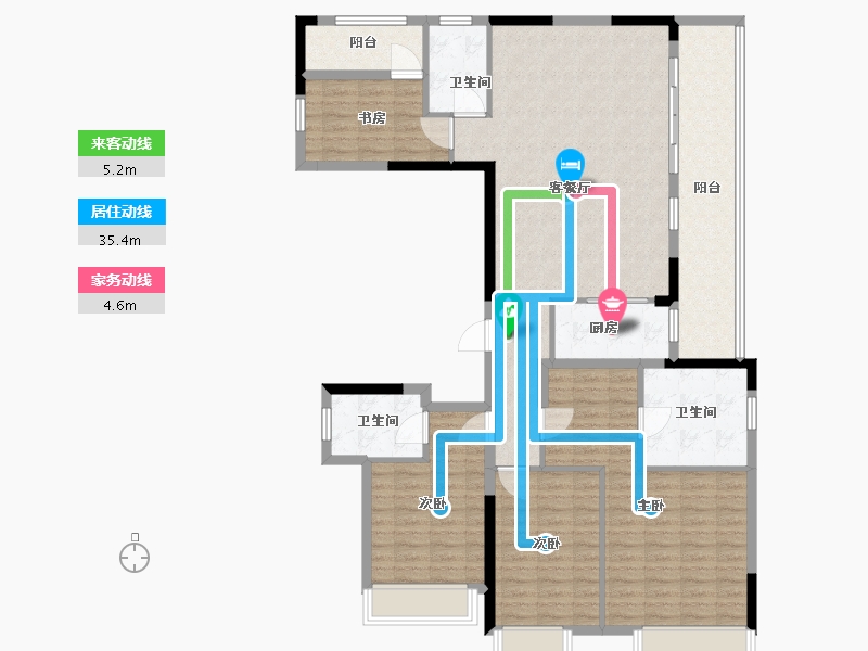 广东省-江门市-江悦城公园里-133.00-户型库-动静线