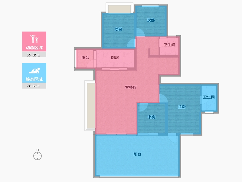 四川省-眉山市-万科眉州文化村-121.92-户型库-动静分区