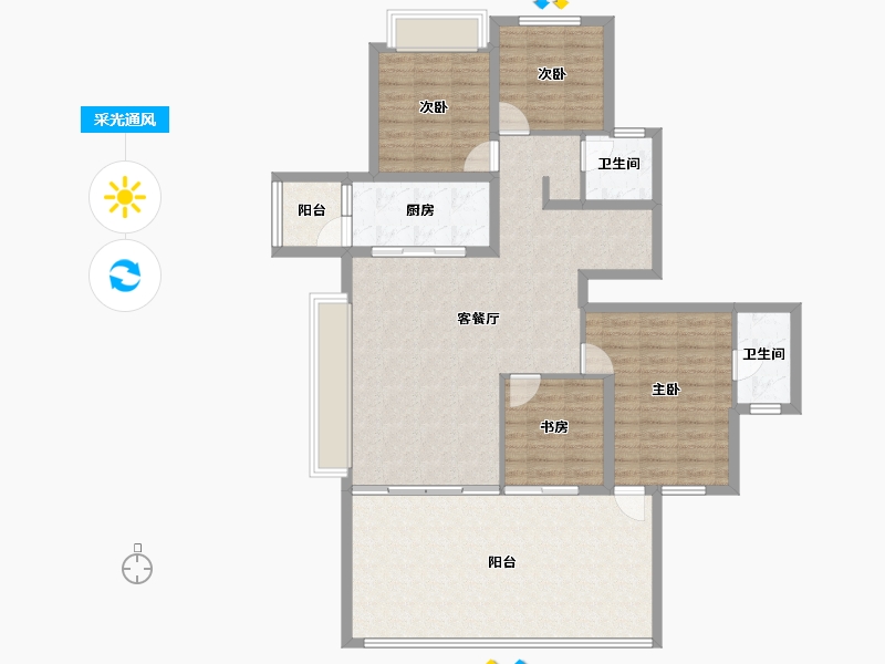 四川省-眉山市-万科眉州文化村-121.92-户型库-采光通风