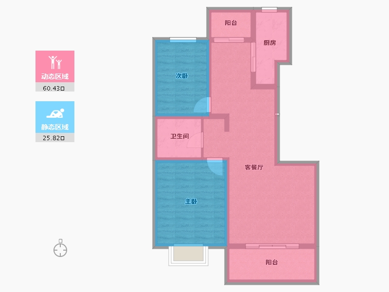 甘肃省-平凉市-华电小区-76.48-户型库-动静分区