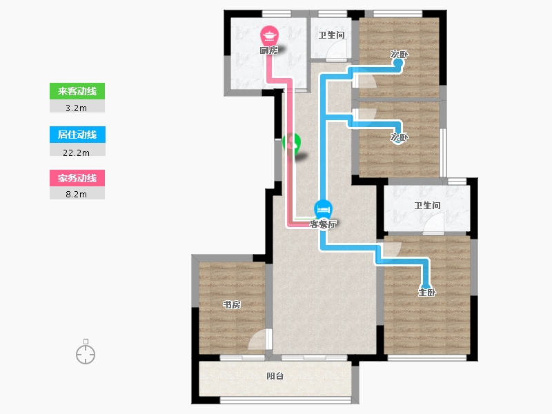 宁夏回族自治区-银川市-光耀和玺-98.40-户型库-动静线