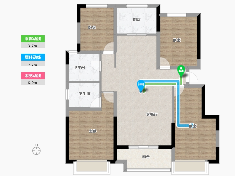 安徽省-蚌埠市-石榴江淮院子-100.00-户型库-动静线