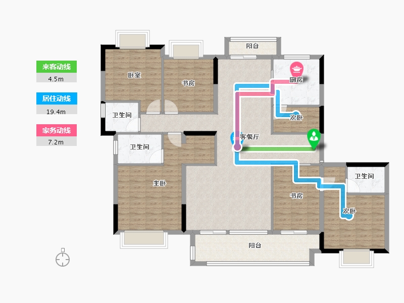 福建省-三明市-福建一建锦绣世家-150.40-户型库-动静线