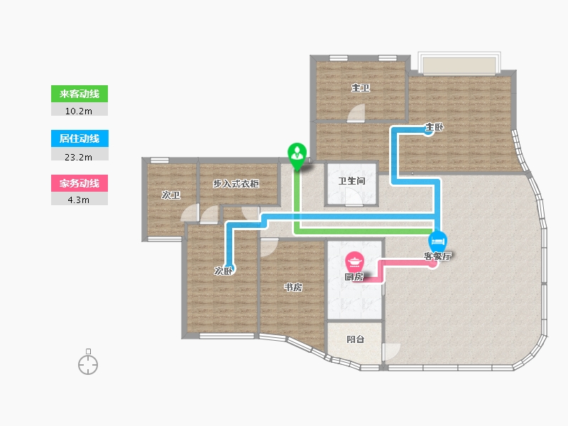 四川省-成都市-新希望D10天府-176.86-户型库-动静线