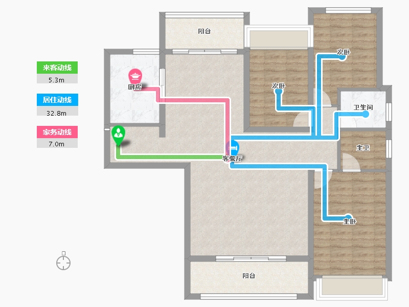 四川省-成都市-建发央玺-108.59-户型库-动静线