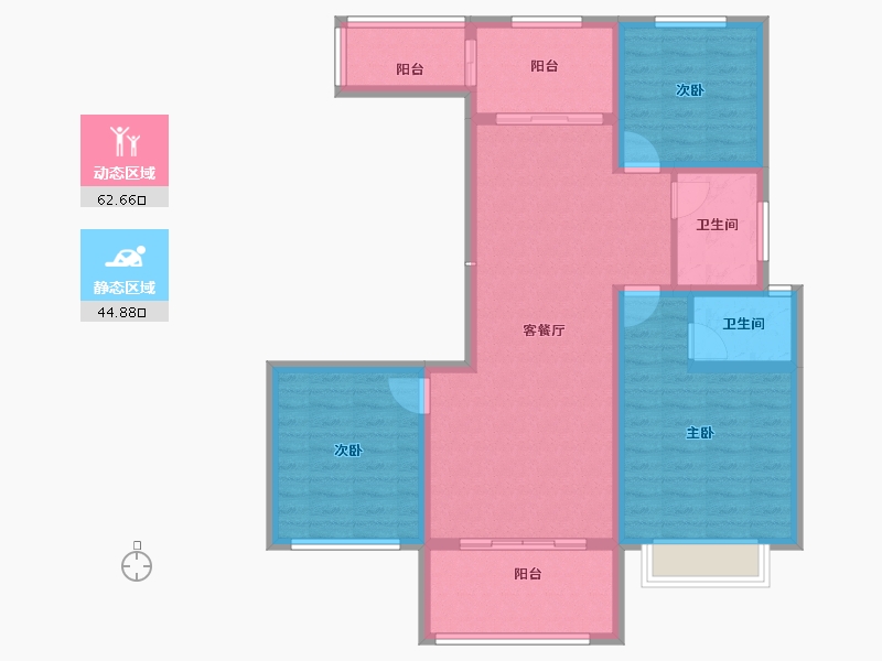 河南省-濮阳市-恒基·悦和府-96.13-户型库-动静分区