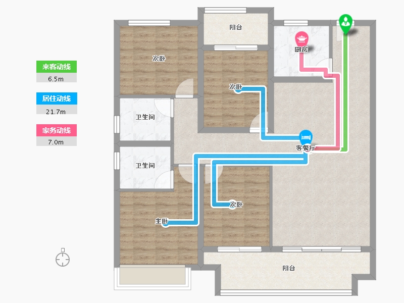 河南省-濮阳市-开州百子园-112.96-户型库-动静线