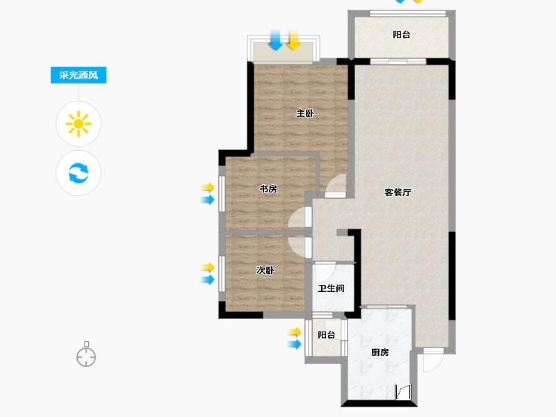 广东省-清远市-清远佳兆业城市广场-86.41-户型库-采光通风