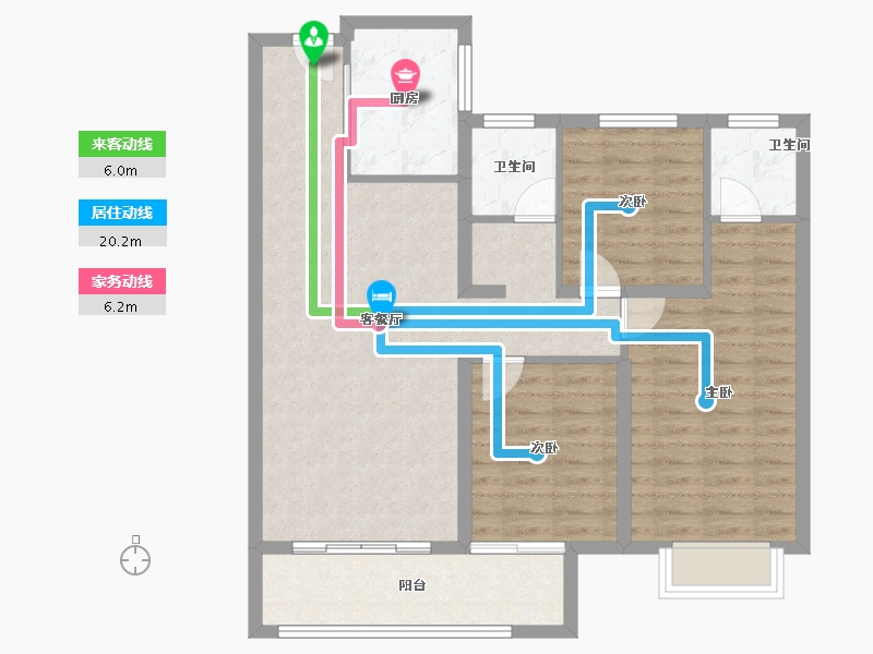 河南省-濮阳市-开州·文苑-92.76-户型库-动静线