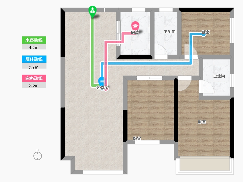 湖南省-常德市-穿紫河壹号-77.09-户型库-动静线