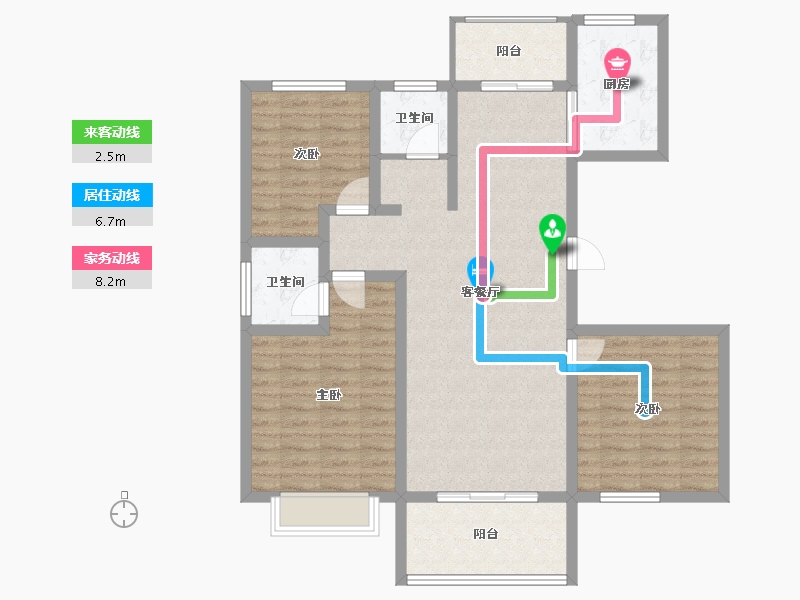 河南省-濮阳市-恒基·悦和府-101.06-户型库-动静线