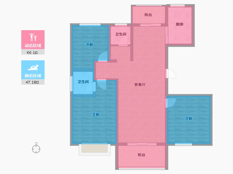 河南省-濮阳市-恒基·悦和府-101.06-户型库-动静分区