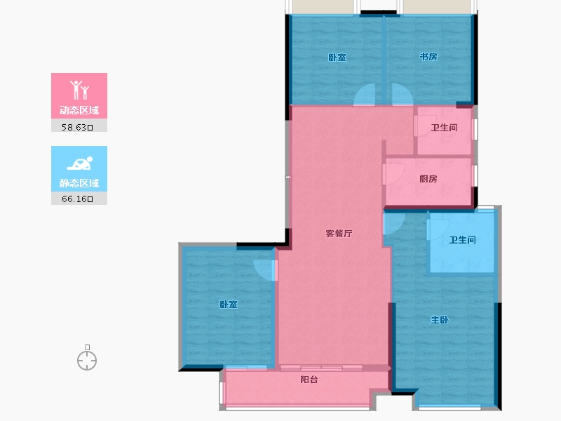 广西壮族自治区-柳州市-绿城杨柳郡-113.60-户型库-动静分区