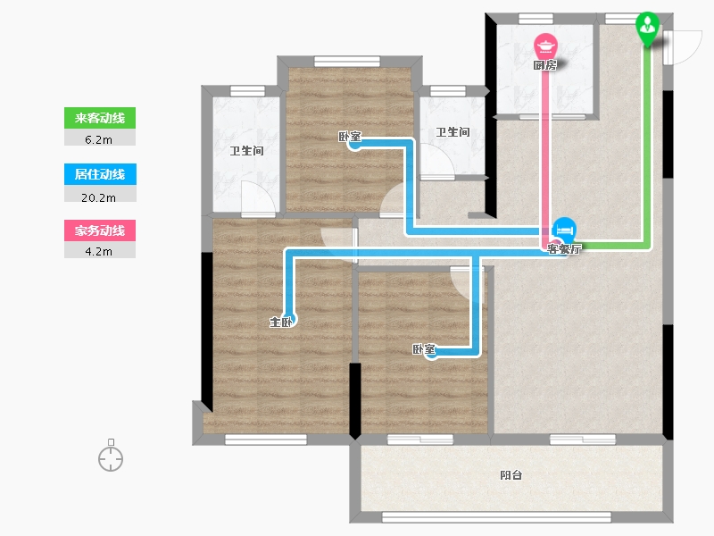 福建省-宁德市-金滩·云璟府-94.58-户型库-动静线