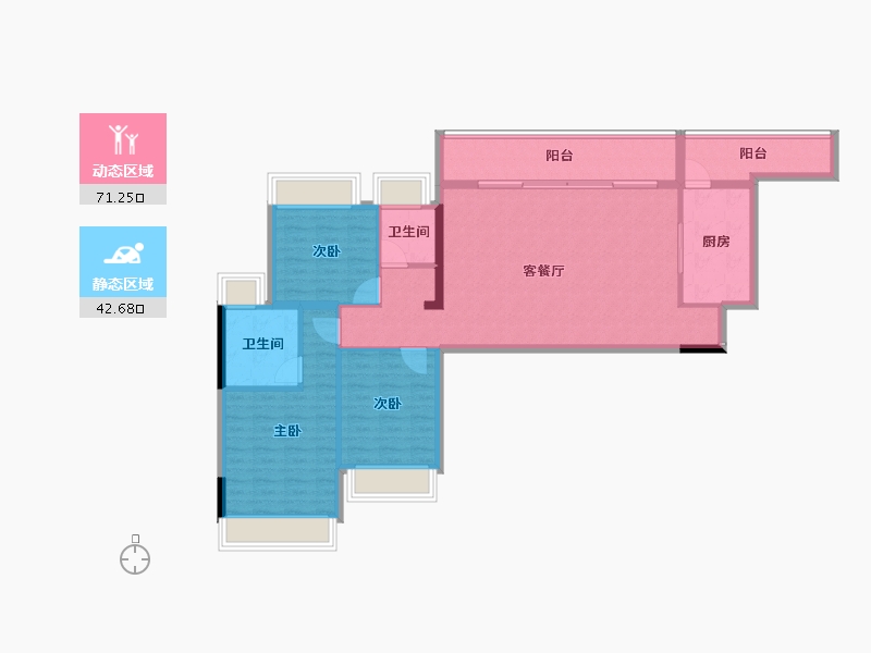 贵州省-黔西南布依族苗族自治州-万昌杏林春晓-102.83-户型库-动静分区