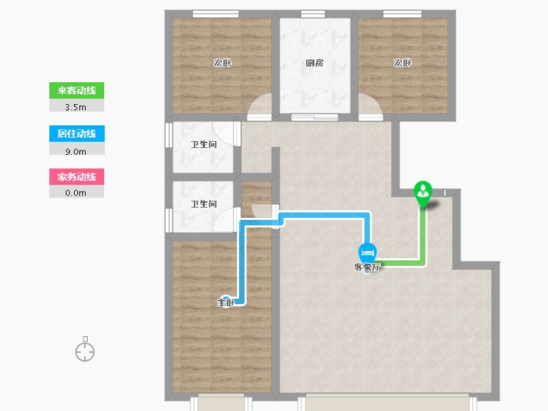 河北省-保定市-子墨府-100.55-户型库-动静线