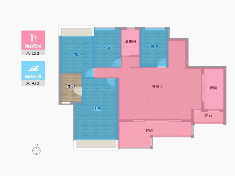 四川省-成都市-建发央玺-119.55-户型库-动静分区