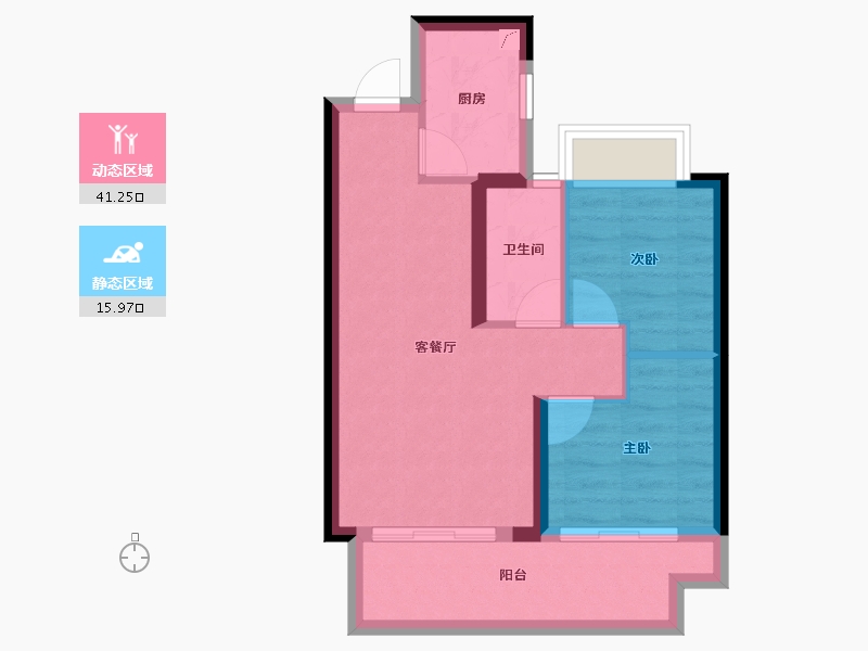 广西壮族自治区-北海市-北投观海上城-50.61-户型库-动静分区