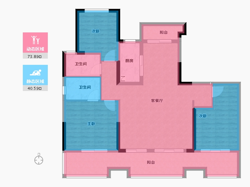 河南省-商丘市-建业·天境-102.33-户型库-动静分区