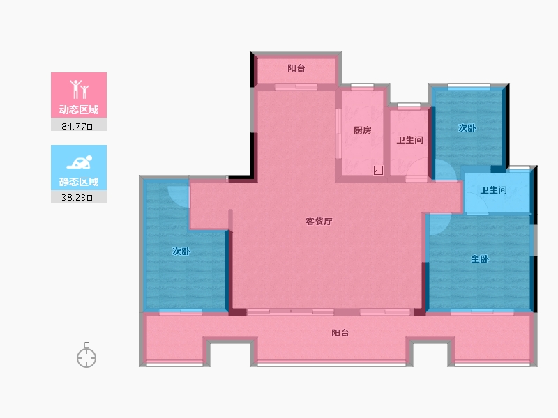 河南省-商丘市-建业·天境-110.37-户型库-动静分区