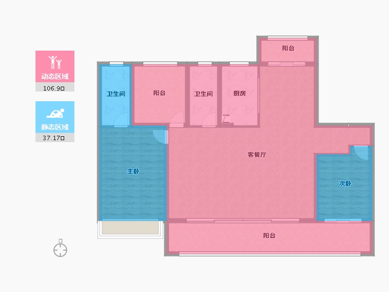 安徽省-滁州市-金鹏天境-131.21-户型库-动静分区