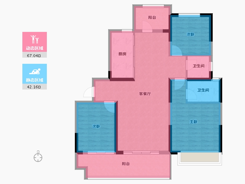 河南省-濮阳市-华信·越绣水岸-98.06-户型库-动静分区