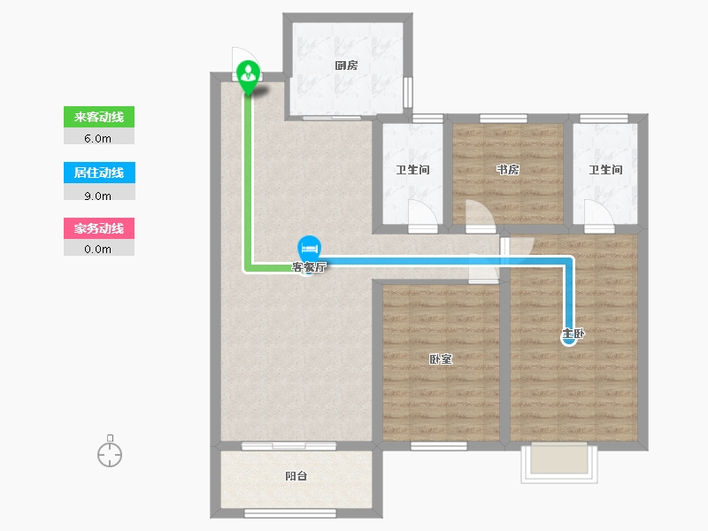 河北省-邯郸市-金地城·-100.00-户型库-动静线