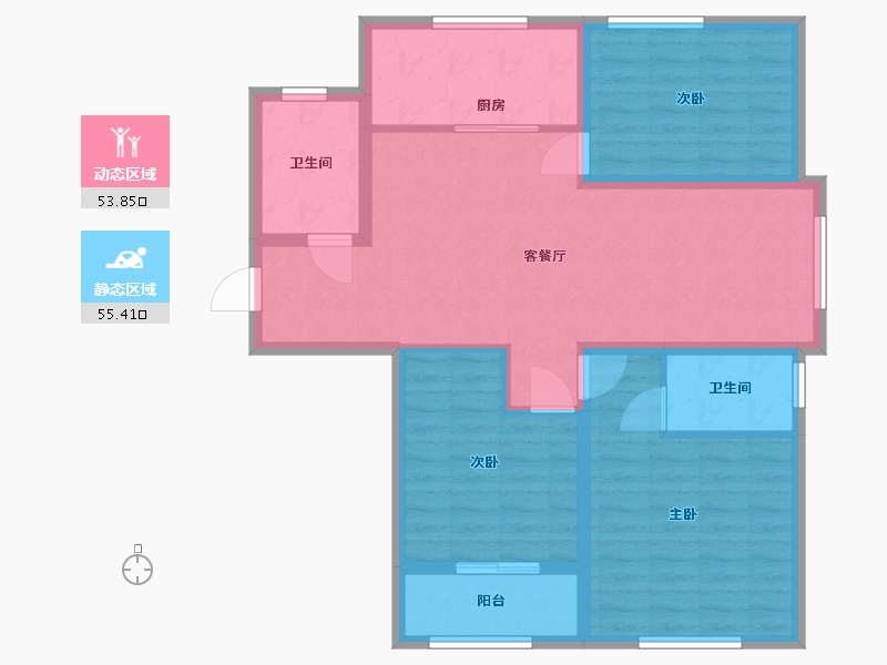 山东省-菏泽市-名城国际-98.00-户型库-动静分区