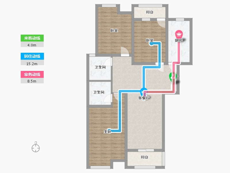 河南省-许昌市-中航文峰上城-105.00-户型库-动静线