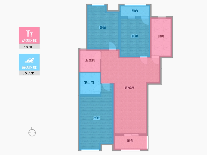 河南省-许昌市-中航文峰上城-105.00-户型库-动静分区