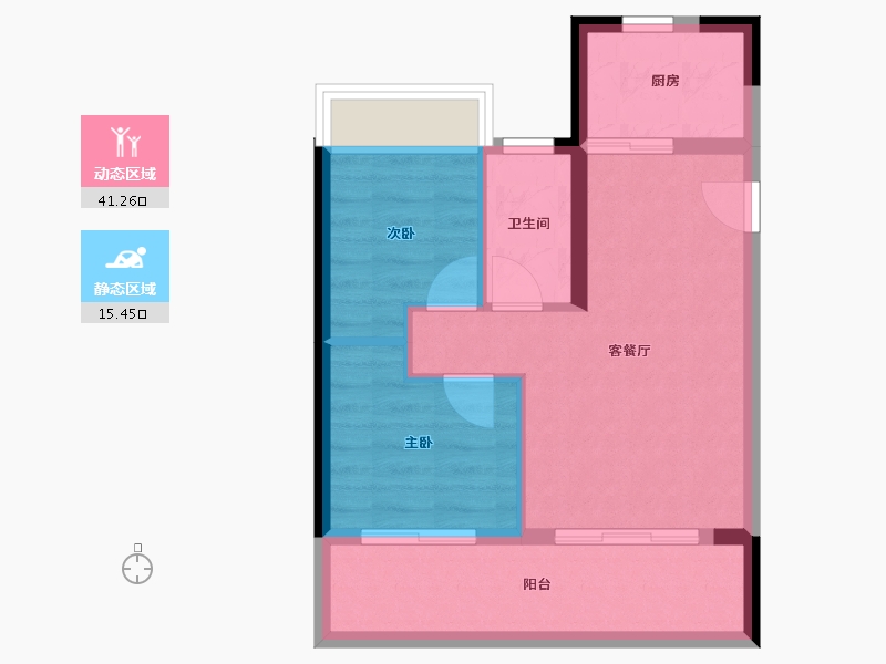 广西壮族自治区-北海市-北投观海上城-50.56-户型库-动静分区