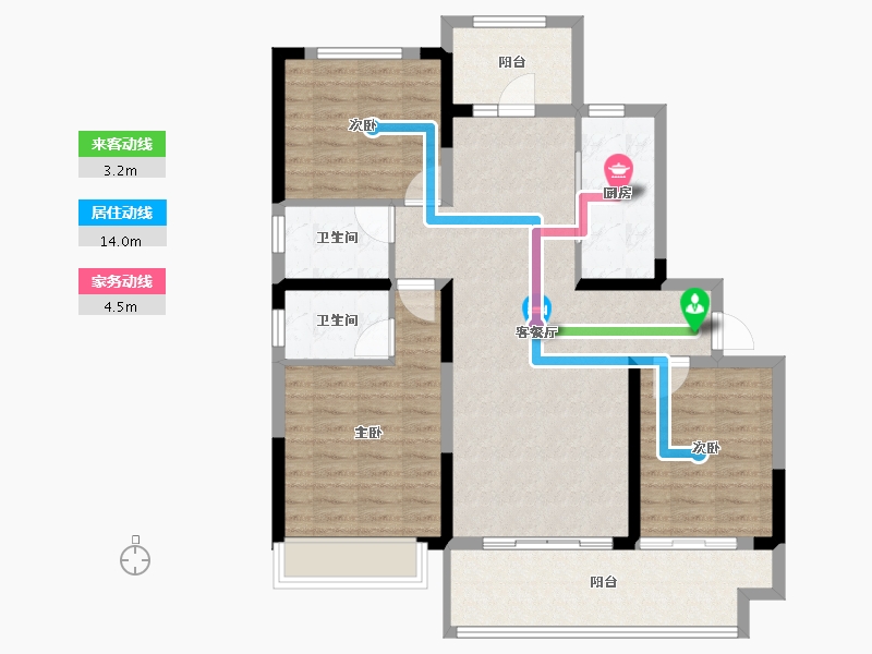 河南省-濮阳市-华信·越绣水岸-99.06-户型库-动静线