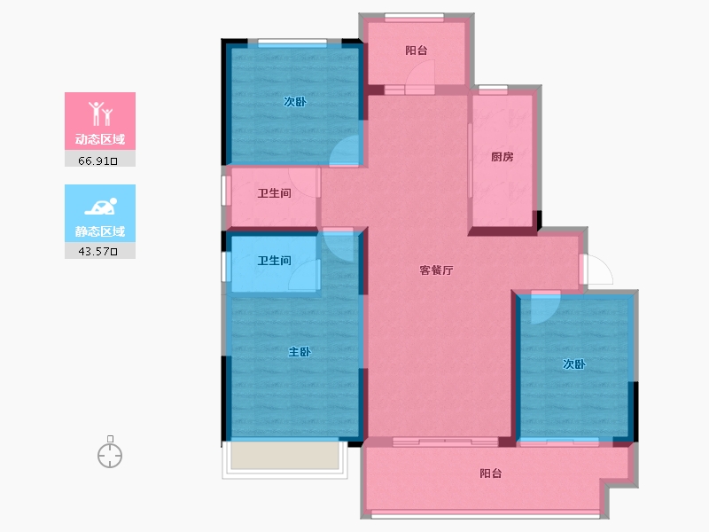 河南省-濮阳市-华信·越绣水岸-99.06-户型库-动静分区