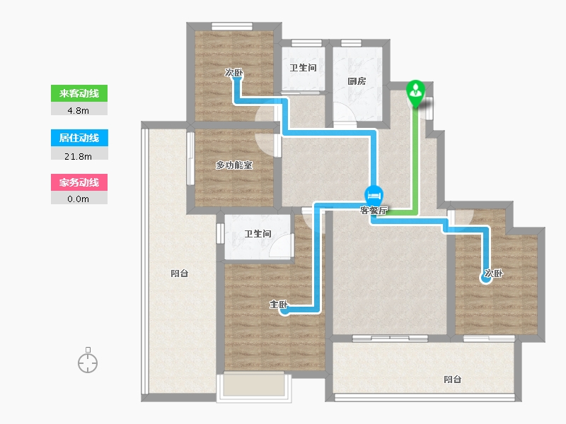 河南省-濮阳市-康桥·宝泊幸福里-114.24-户型库-动静线